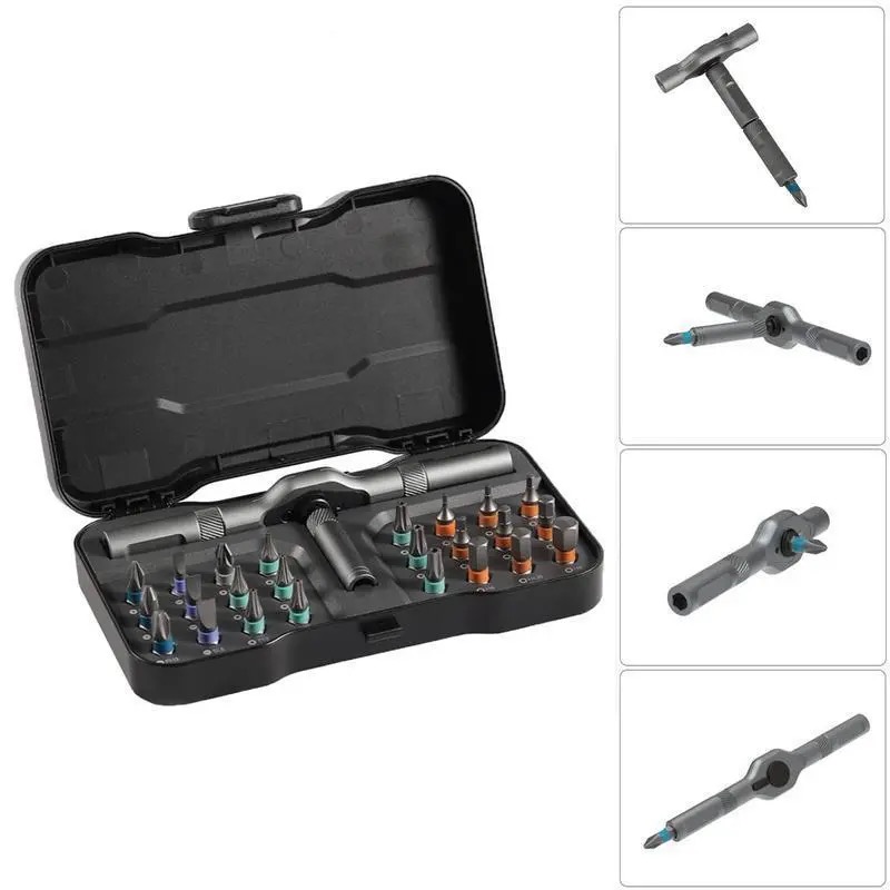 24-in-1 DIY Screwdriver Set, Switchable Screwdriver Shape Magnetic